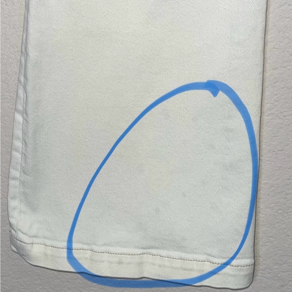 FRAME Carpenter Color Crop Flare Jeans Off White Size 26 - Picture 11 of 14